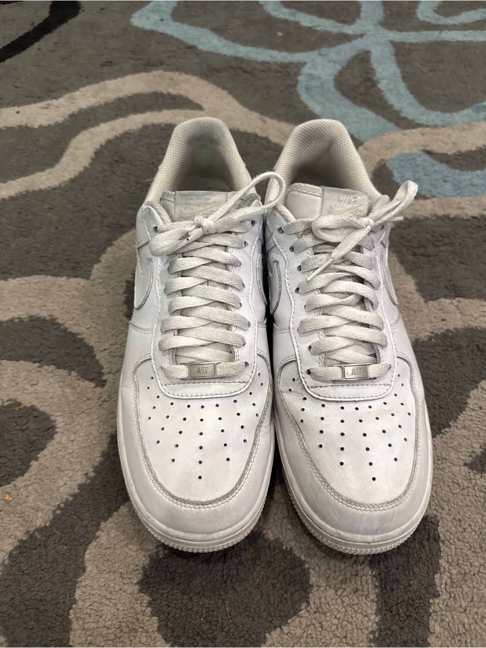 Nike Air Force Triple White Low SneakersOff-White/Beige Low-Top Sneakers Size 11